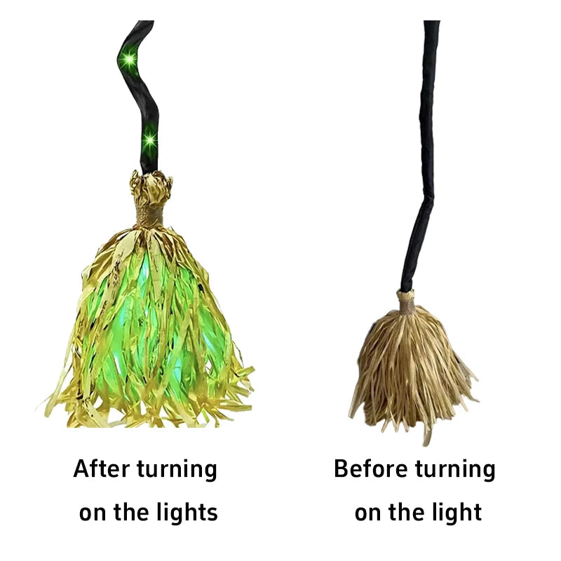 Halloween Animated Witch Broom Light Magic Dancing Broomstick With Spooky - product image 7