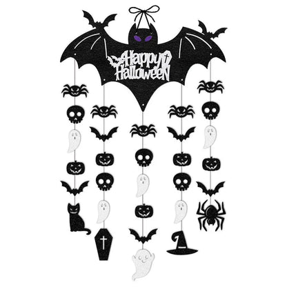 Halloween Hanging Sign Party Decoration Spooky Bat Door Hanger Ornaments Ghost - Discount Halloween City