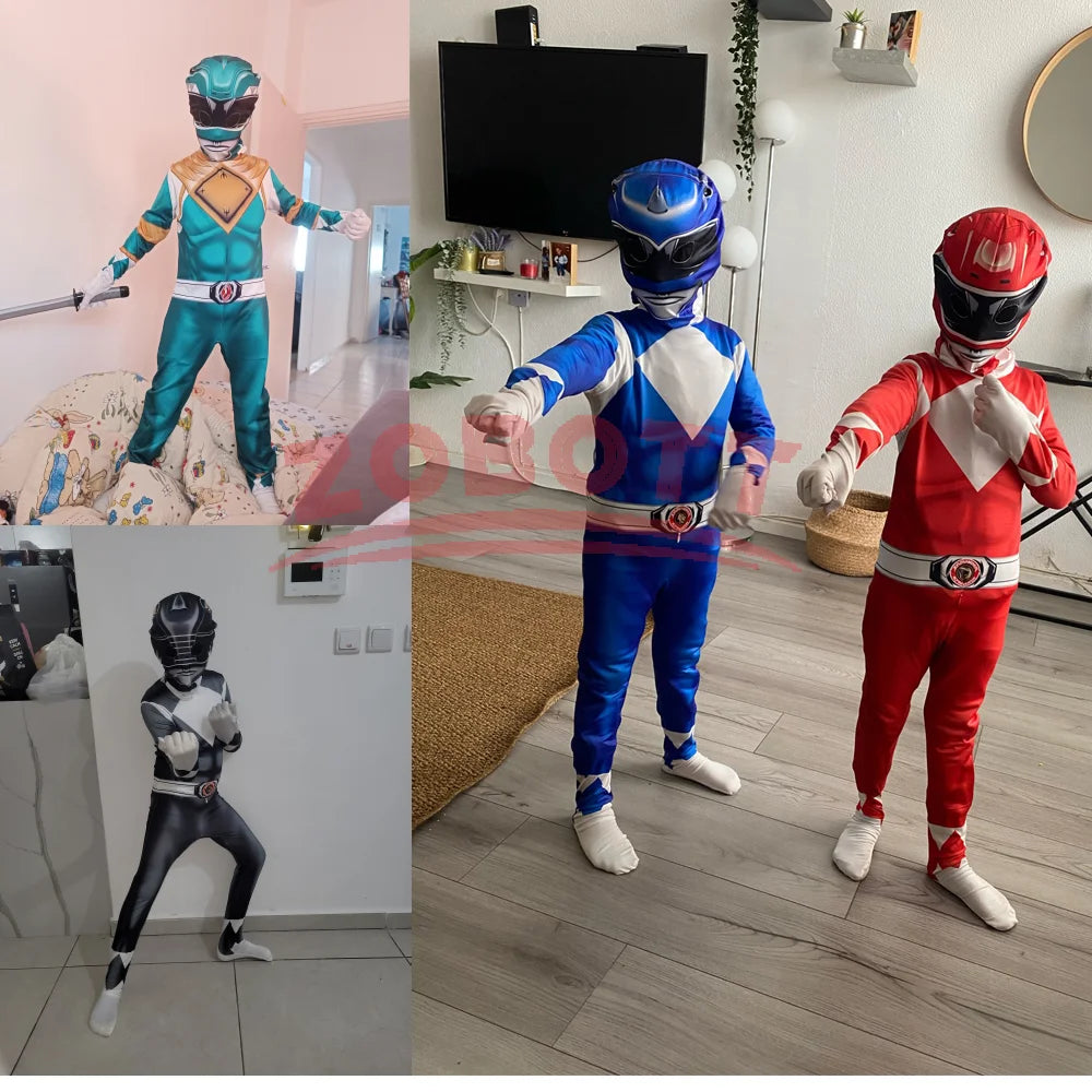 Adult Morpher Superhero Samurai Sentai Shinkenger Rangers Cosplay Fantasia Halloween Costume Mask Superhero - product image 6