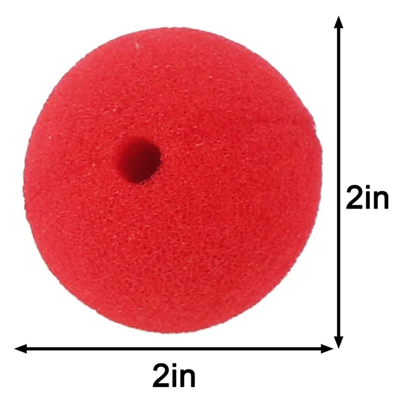 AA81-120 Pieces Red Clown Noses Costume Noses Foam Circus Noses for Halloween Costume - View 4