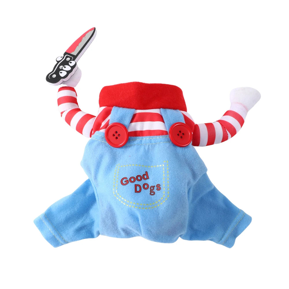 Halloween Pet Costume Cat Costume Holding Knife Puppy Kitten Dress Up Shirt Cats Dogs - View 7
