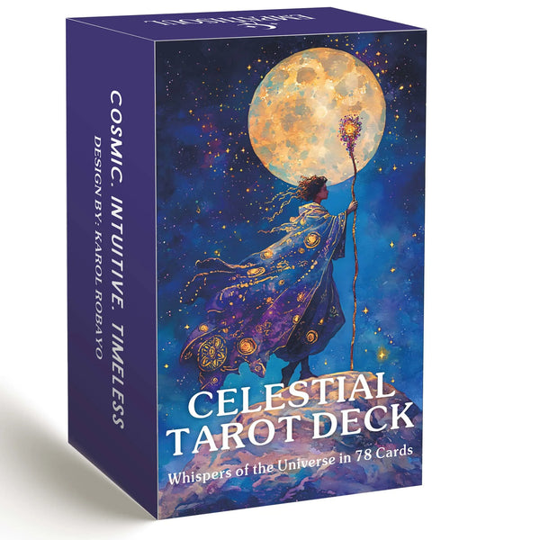 Classic Celestial Tarot Deck – 78 Cards with Guide