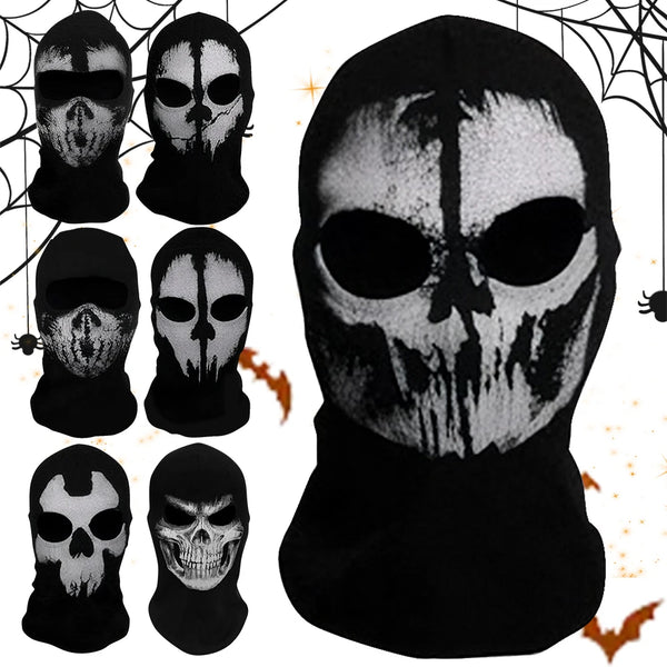 Unisex Balaclava Ghost Face Mask Scary Skeleton Skull Face Mask for Halloween Cosplay Mask for Outdoor Sport - product image 1