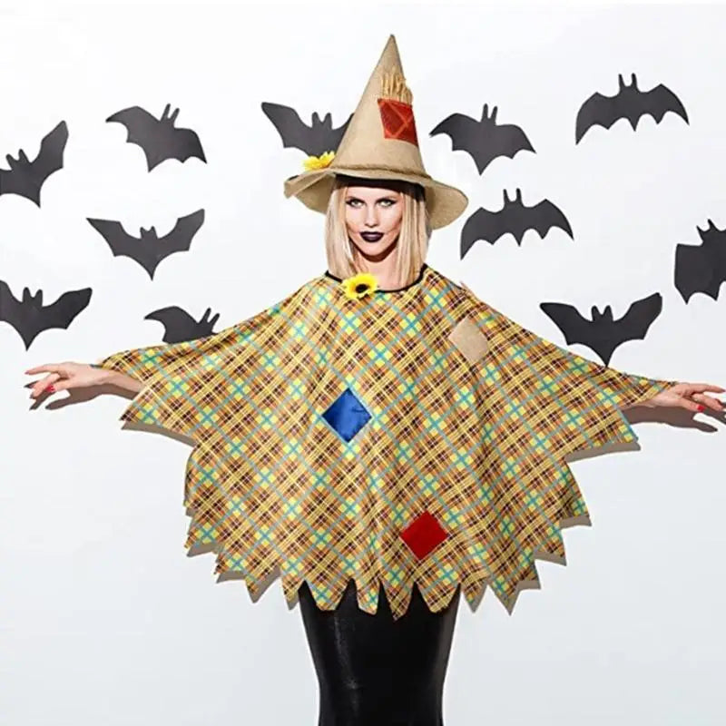 39BB Adult Scarecrow Cloak Women / Men Scarecrow Costume Scarecrow Cloak Costume - View 4