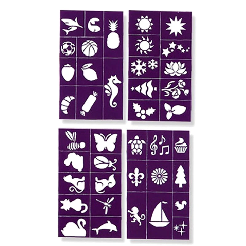 Halloween Face Kids Tattoos Templates Painted Stencils Glitter - Halloween Makeup - product image 2