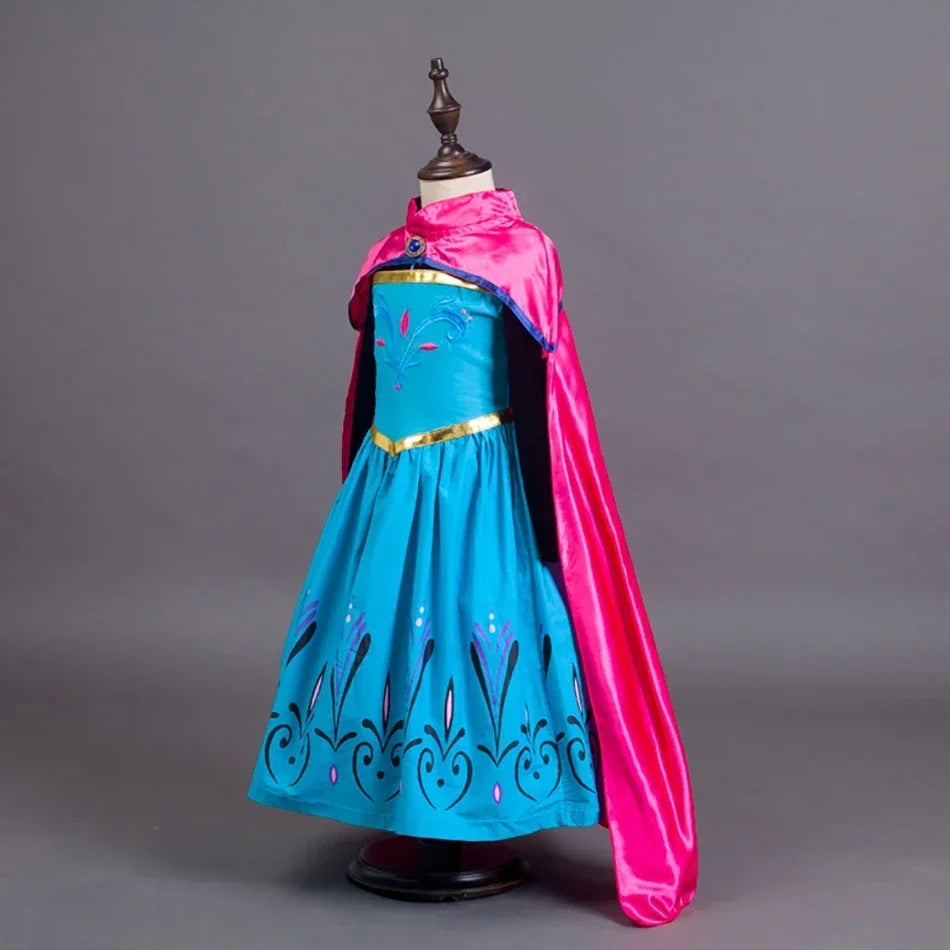 Girls Ice Queen-Inspired Halloween Costume Dress