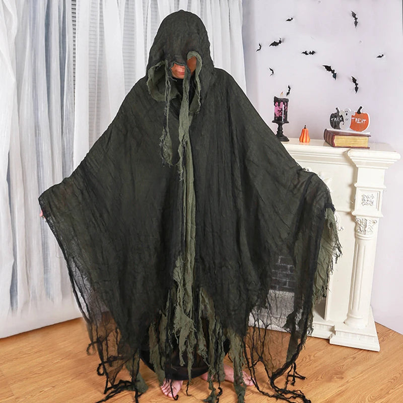 Long Hooded Grim Reaper Cloak Costume - product image 8