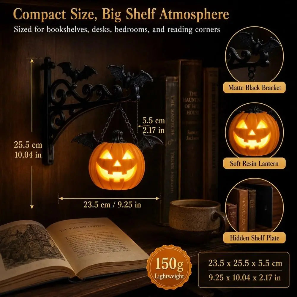 Cozy Ghost Shape Halloween Library Shelf Lanterns Cut Figurine Miniature - product image 6