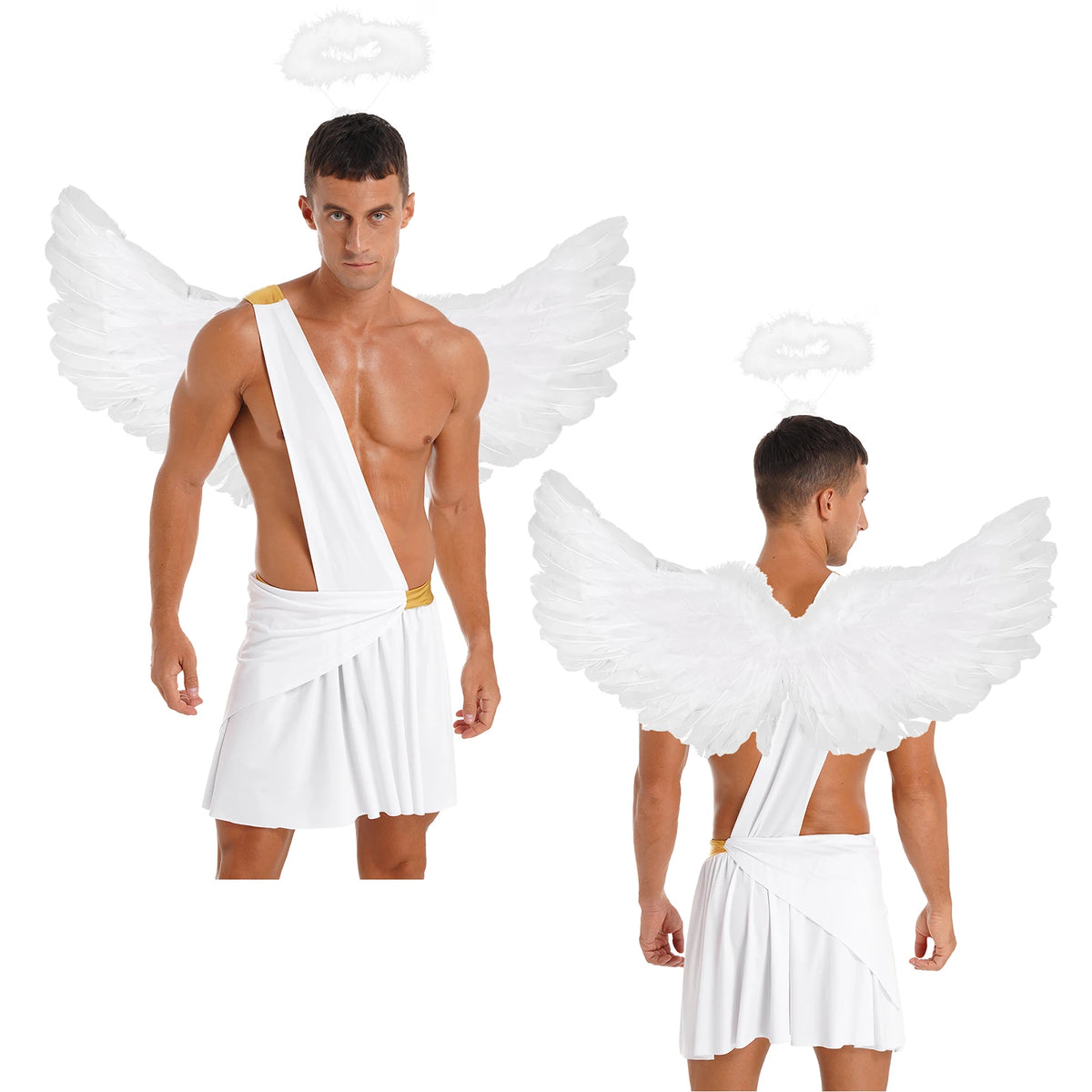Fallen Angel Costume for Men | Wings & Headband