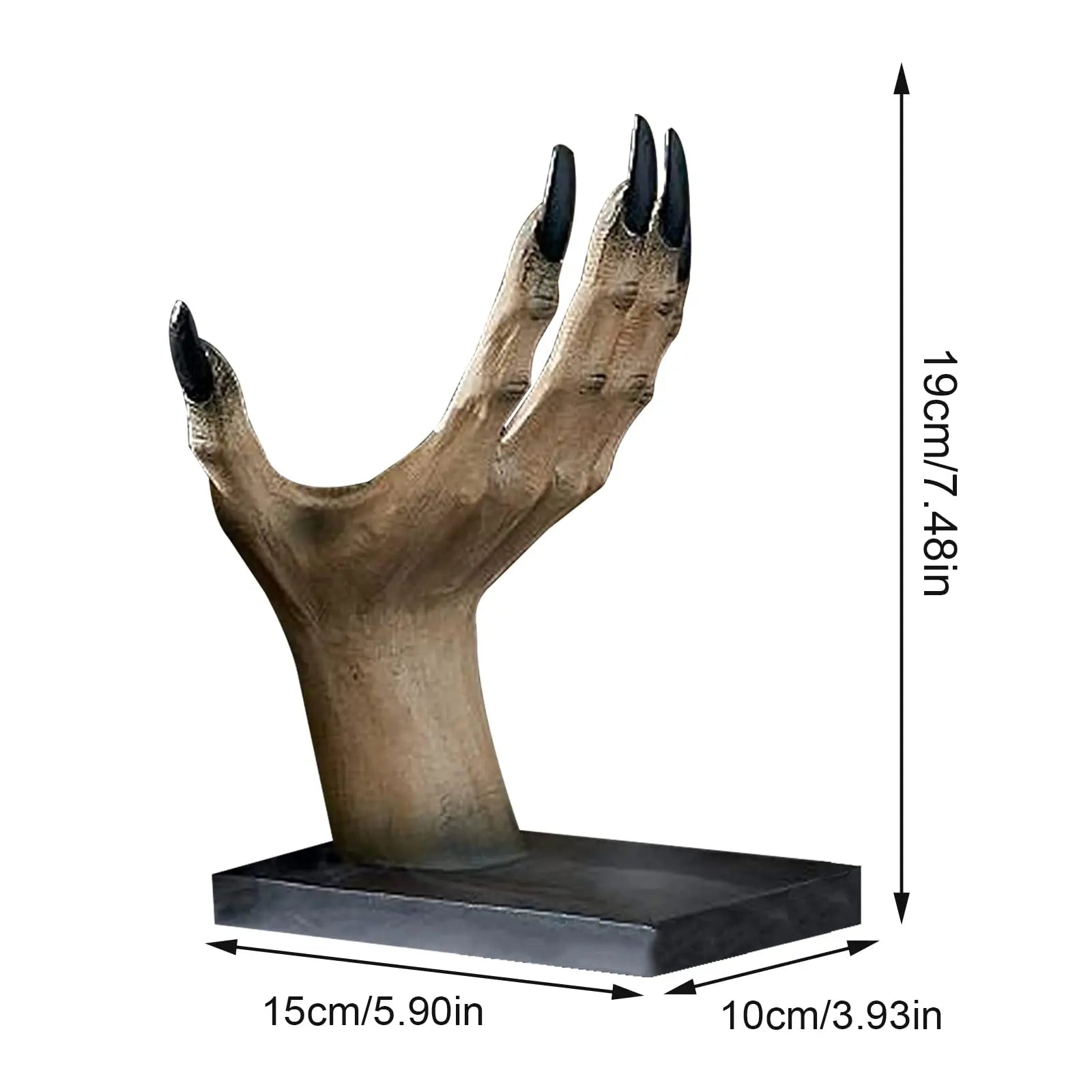 Halloween Bookends Decor Gothic Home Decor Bookends Shelves Unique Scary Monster Hand Book Ends Spooky - product image 6