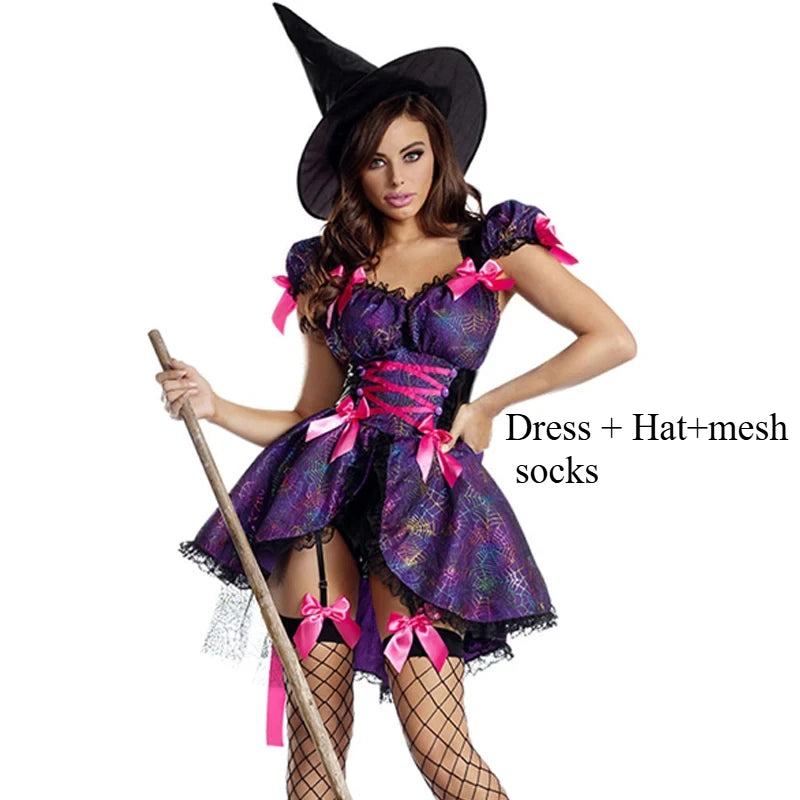 Cute Magic Sorceress Playsuit Multiple Witch Unisex Dress Halloween - product image 4