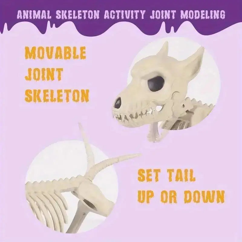 Halloween Skeleton Decoration Props Simulated Animal Models Skeleton Wolf - product image 5