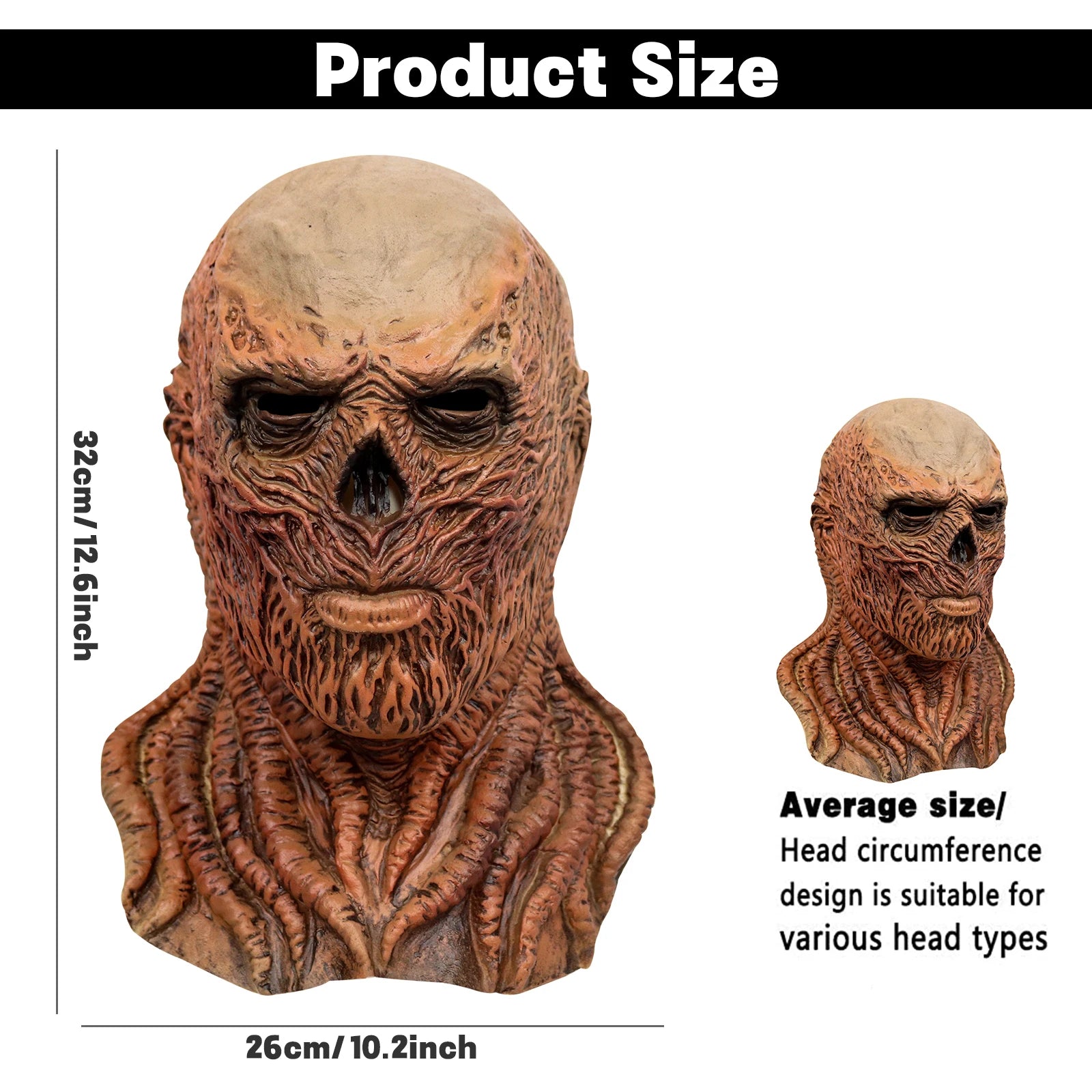 Vecna Strange Thing Mask Horror Devil Full Face Helmet Monster Latex MasksHalloween