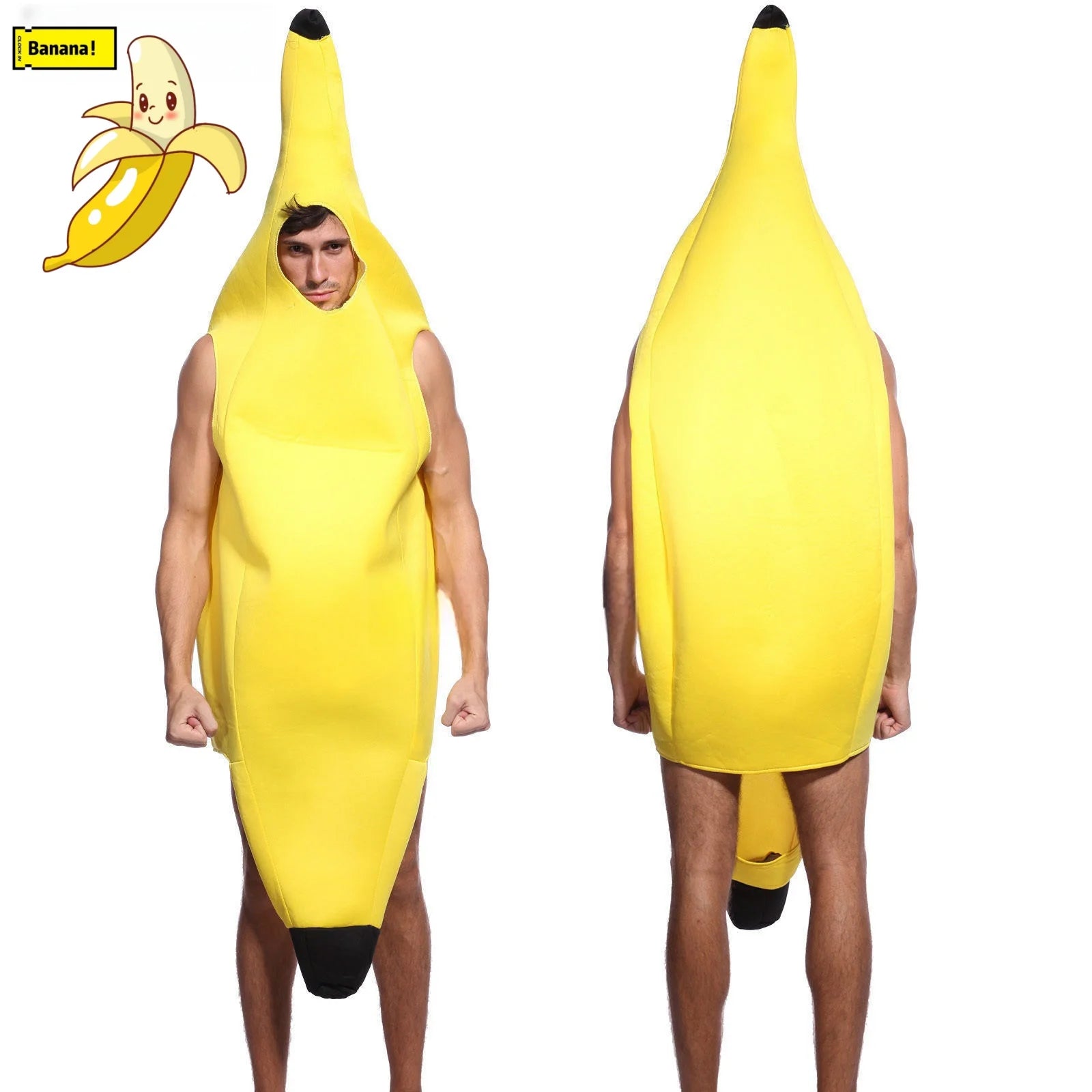 Couples Funny Fruit Vegetable Banana Dress Up Outfit Show Costume