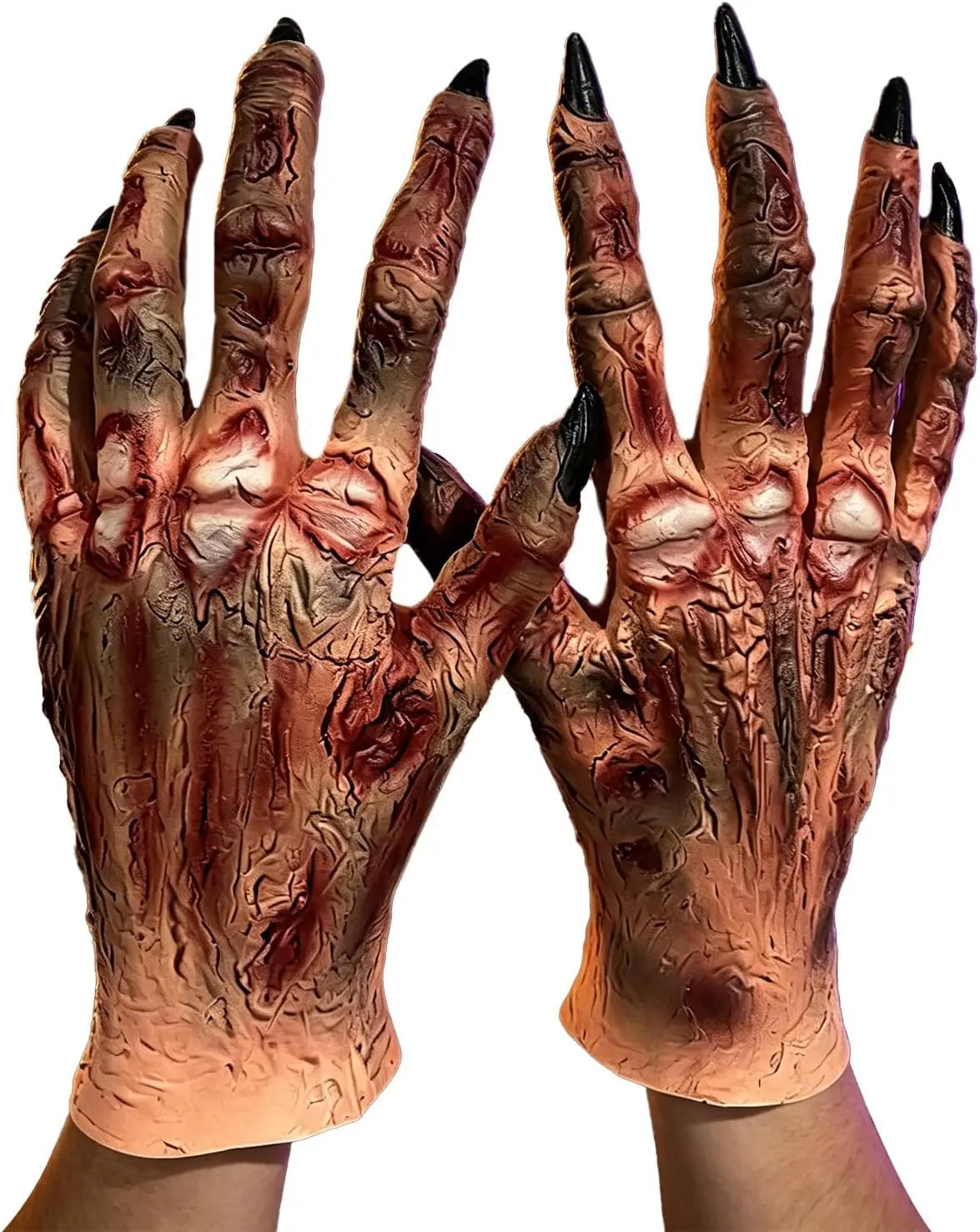 Halloween Zombie Mummy Skeleton Latex Gloves - view 2