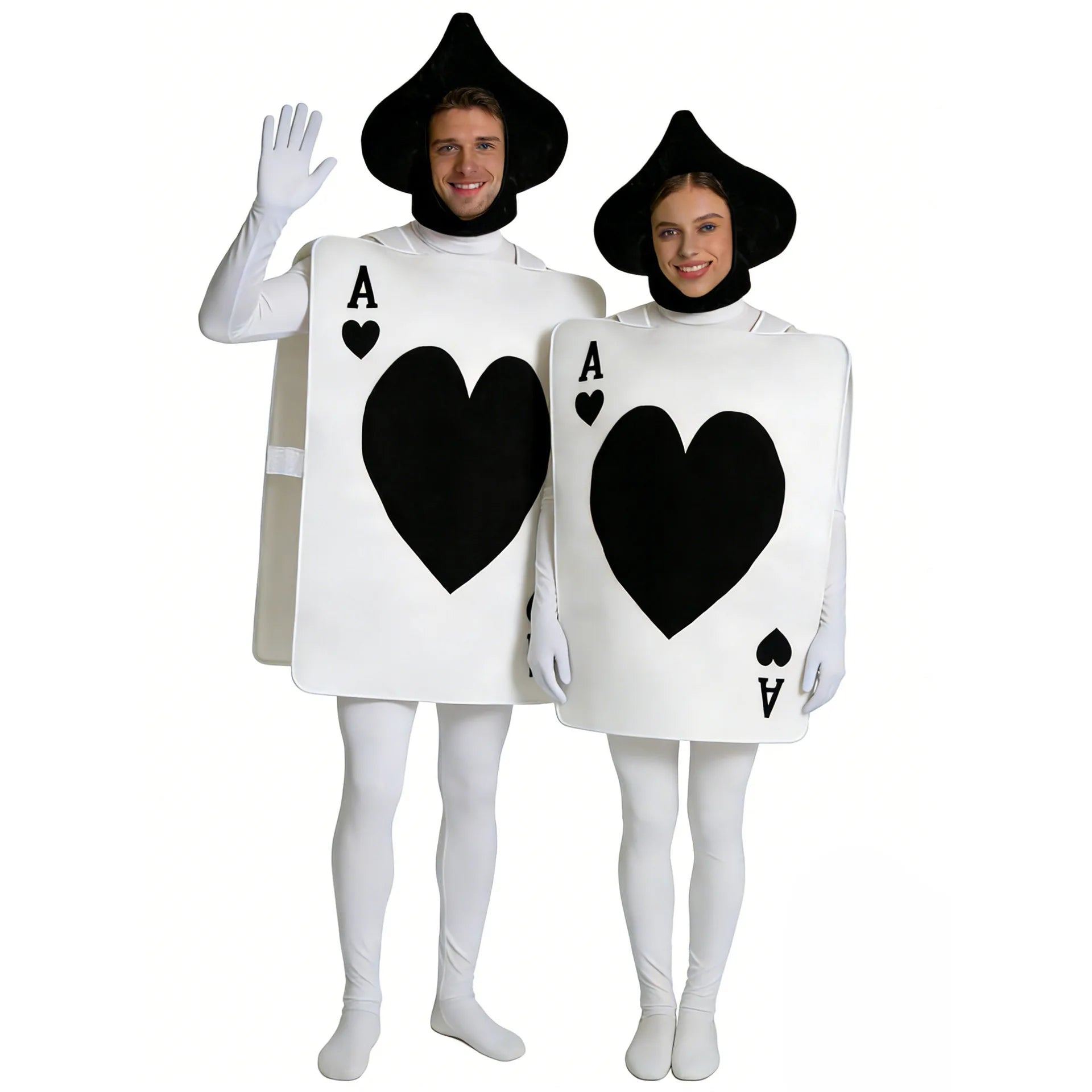 Adult Wonderland Fairy Tale Set Couple Halloween Playing Cards Hearts Ace Costume Purim - View 7