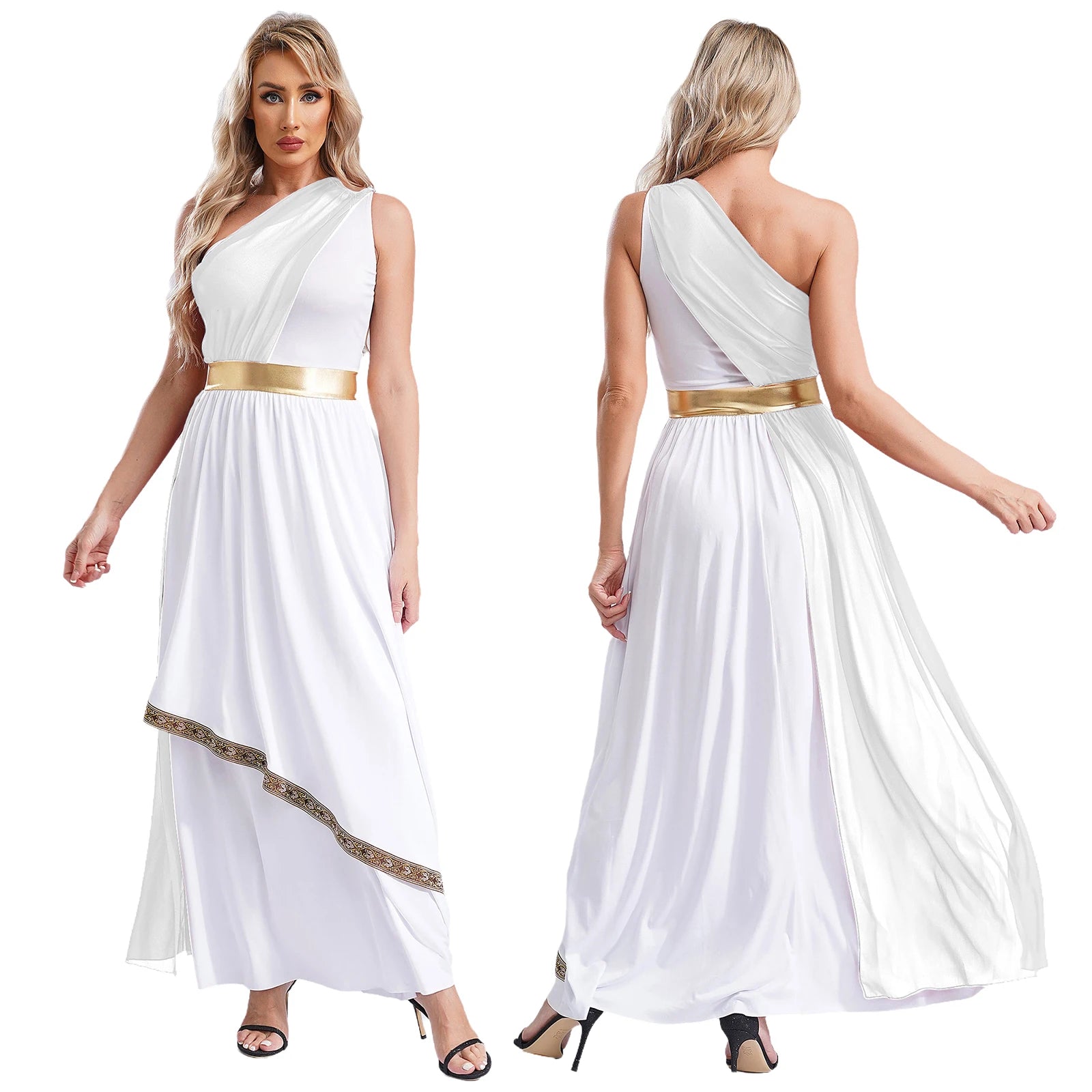 Women's Greek Ancient Princess Deity Queen Flowy Tulle Chiffon Costume - alternate view 8