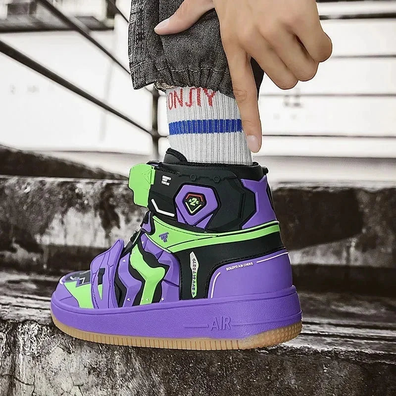 ★Halloween Costume EVANGELION Basketball Shoes Men -01 EVA-02 Luxury Breathable Sneakers - no box 2 / 41