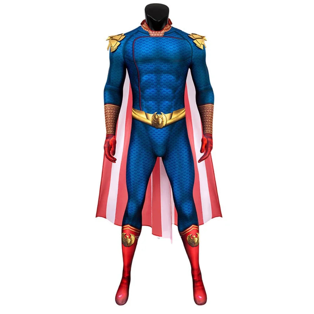 The Boys Homelander Cospaly Superhero Costume Adult Man Halloween Costumes Antony Starr - Homelander / XS（old）