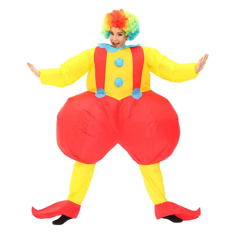 DISCOUNTED VARIETY of CLOWN COSTUMES ANNUAL COMEDY PERFORMANCE PARTIES INVERTED CLOWN with - ZW-104-A / Height 59.1–74.8 in (150–190 cm)