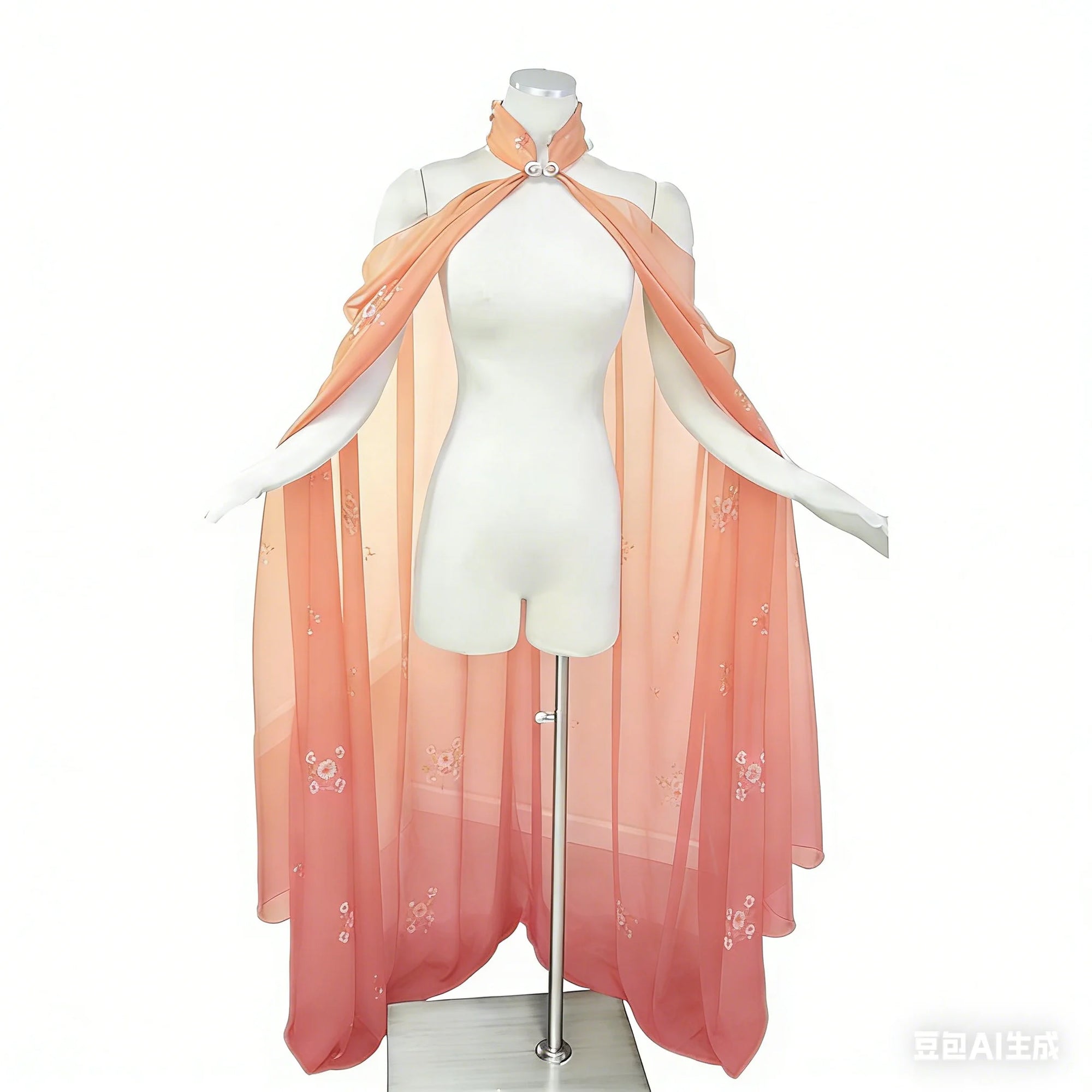 Women's Medieval Shawl Cape Cloak Neck Princess Witch Bride Costume - alternate view 11