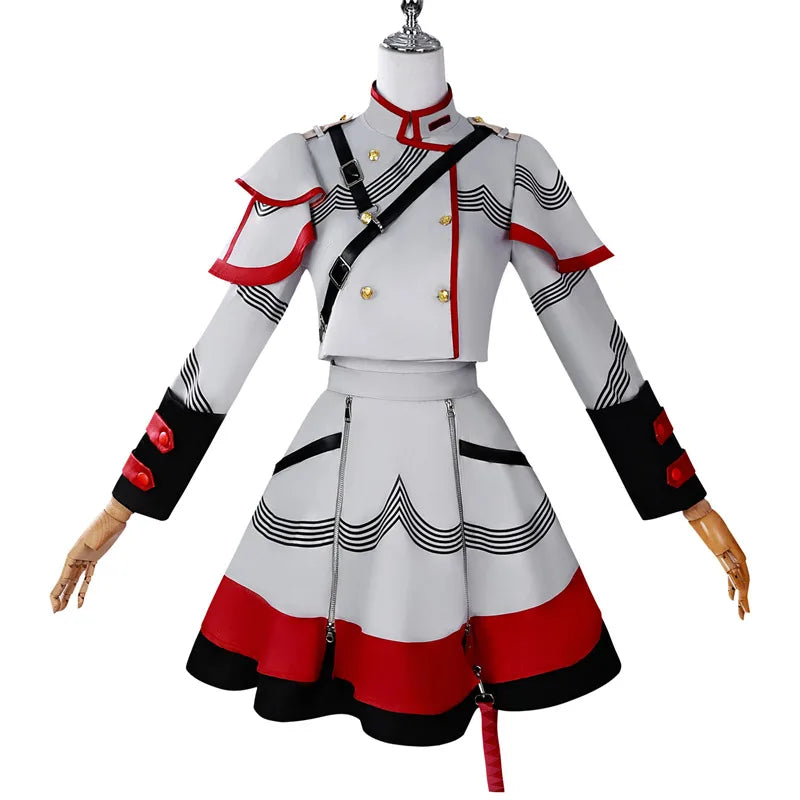 Kasane Teto Costume Adult Uniform Halloween Costumes Anime Women Game - Costume Wig / M