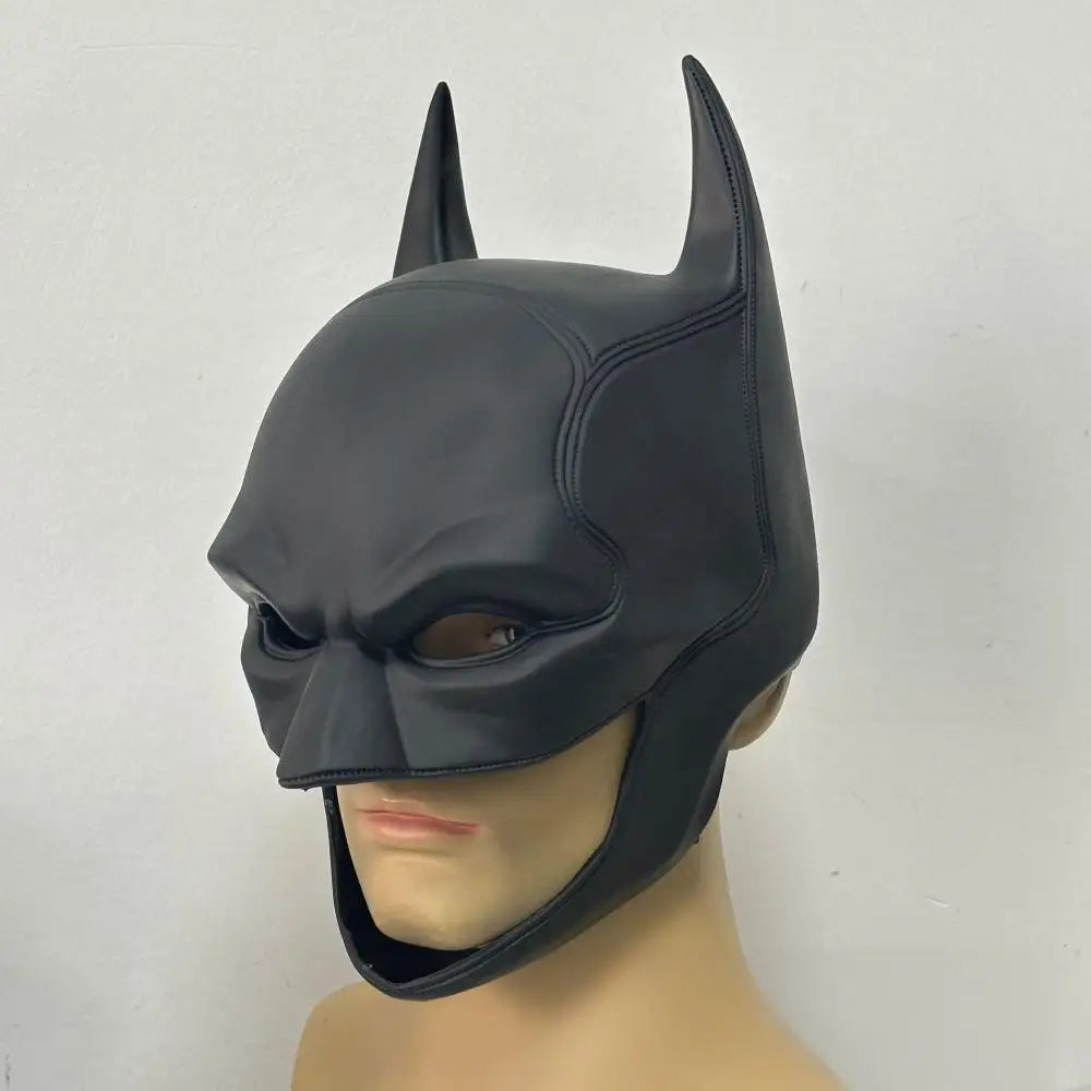 Superhero Bat Mask Headgear Latex Mask Adult Halloween Cosplay Props Bruce Wayne The Dark Knight Mask