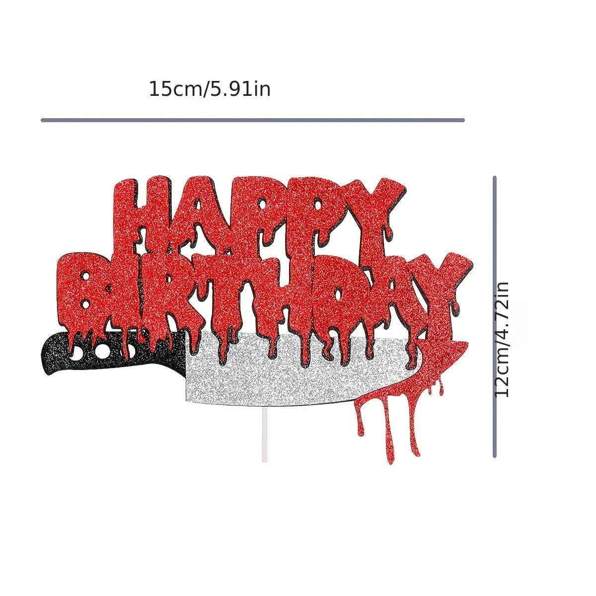 1-Piece Spooky Halloween Horror Cake Decor - Unique centerpiece for a Scary Sweet - product image 5