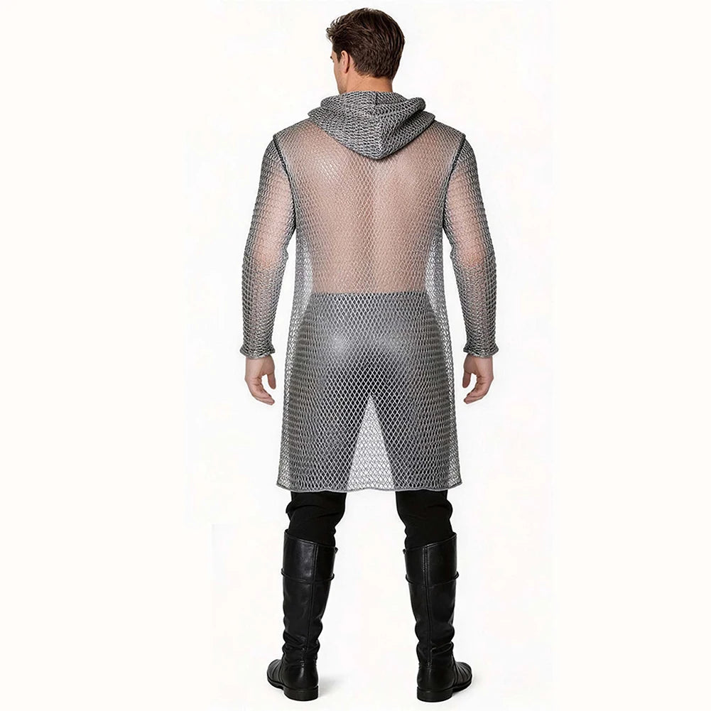 Medieval Costume Adult Men Knight Cosplay Renaissance Male Halloween Disguise Dress Up - Adult / M