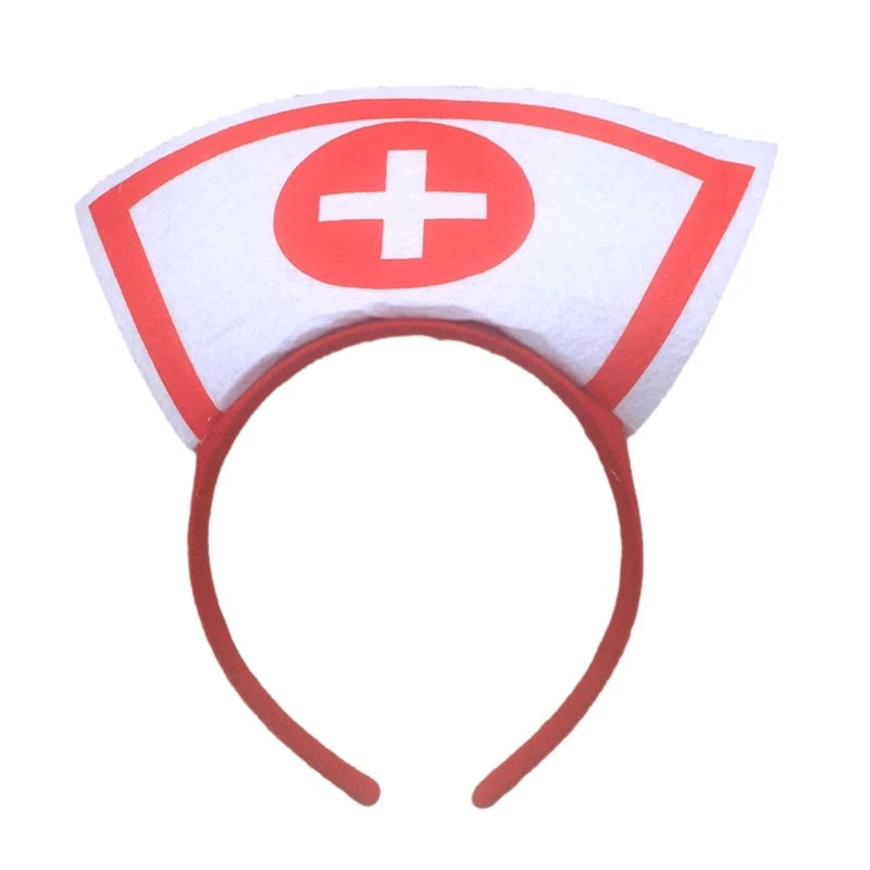 Nurse Hat Headbands Halloween Headbands Hair Accessories for Girls and Womens - product image 6