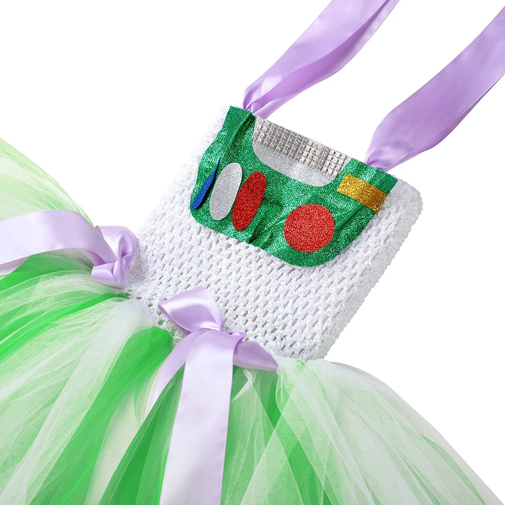 Girls Buzz Lightyear Tutu Halloween Costume Dress