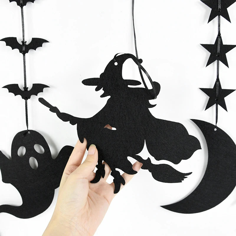 1set Halloween Decoration Banner Bunting Scary Spider Ghost Bat Hanging - product image 6