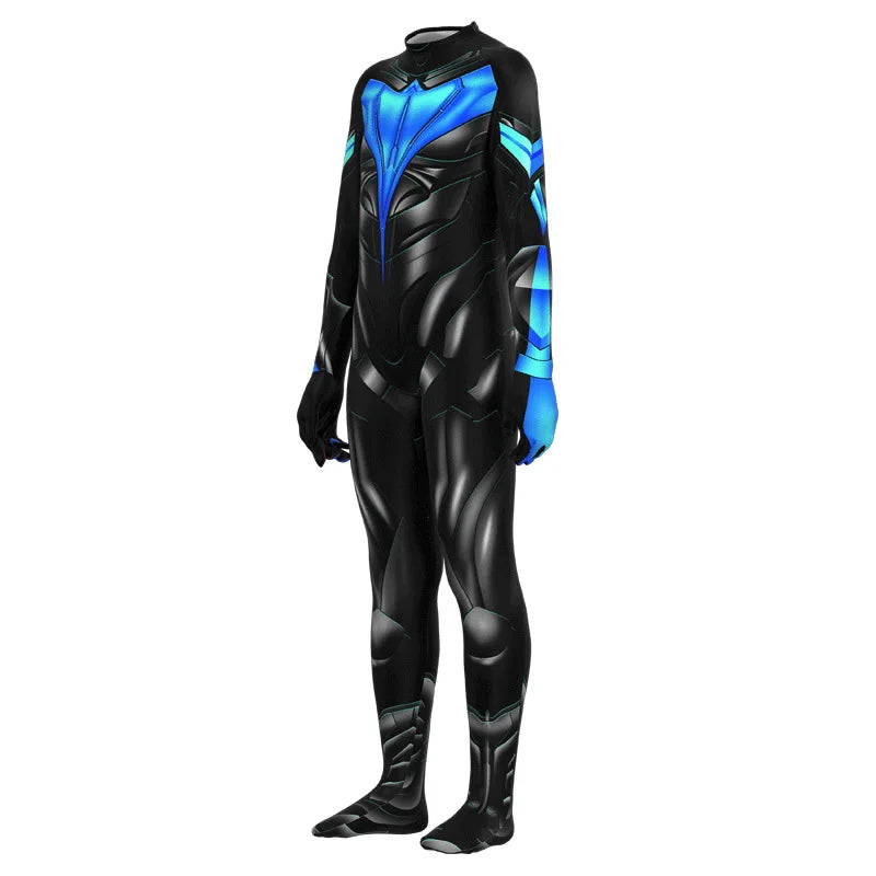 Hot Nightwing Costume Bodysuit Superhero Comic Anime Zentai Suit Halloween Men Male - Costume 1 / 130