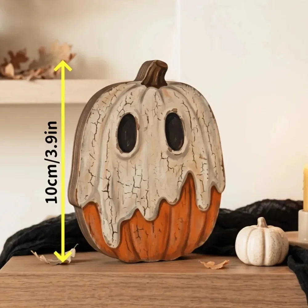 Halloween Interior Decoration Autumn Decoration Retro Wooden Blocks Shelf - product image 6
