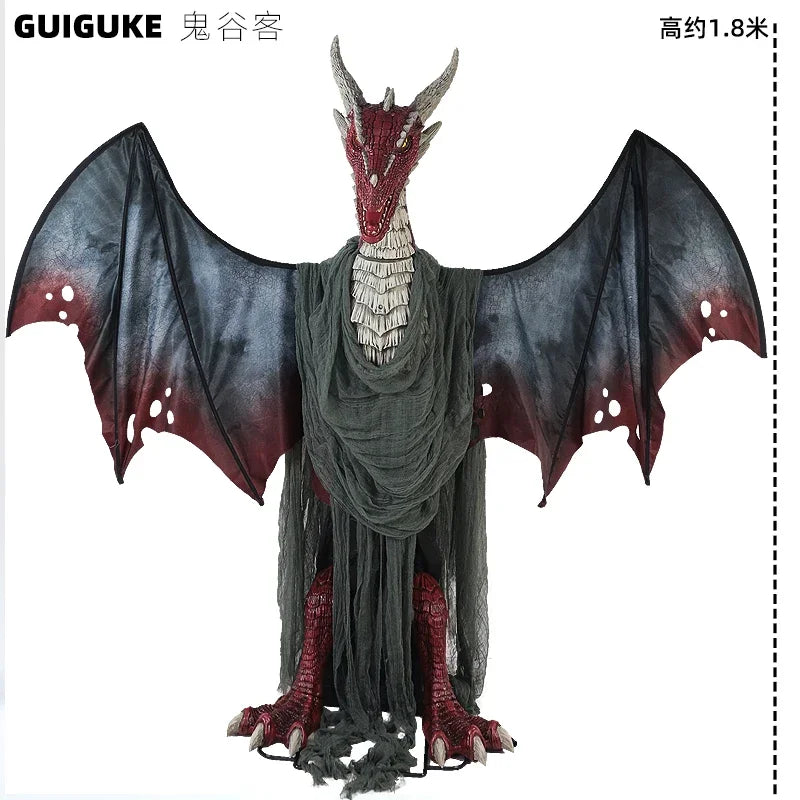 Decoration Large Electric Skull Sensing Sound Ghost Witch Pumpkin Man