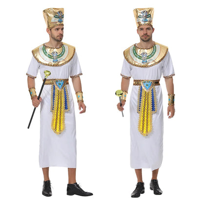Umorden Adult Kids Egypt Nile Pharaoh Cleopatra Costume for Women Men Boys Girls Family Halloween New Year - product image 2