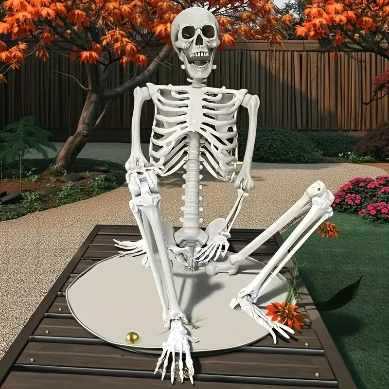 90cm Home Evil Party Decoration Horror Scary Movable Big Skull Halloween Movable - product image 2