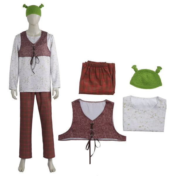 Anime Green Ogre Costume Monster Outfits Man Halloween Disguise Green Ogre Costumes - Green Ogre / M