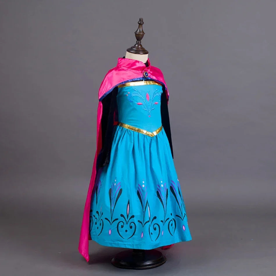 Girls Ice Queen-Inspired Halloween Costume Dress