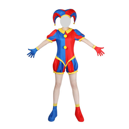 Pomni Costume Anime the Amazing Digital Circus Cartoon Uniform Hat Gloves Halloween for - Hat adult / Kids 110