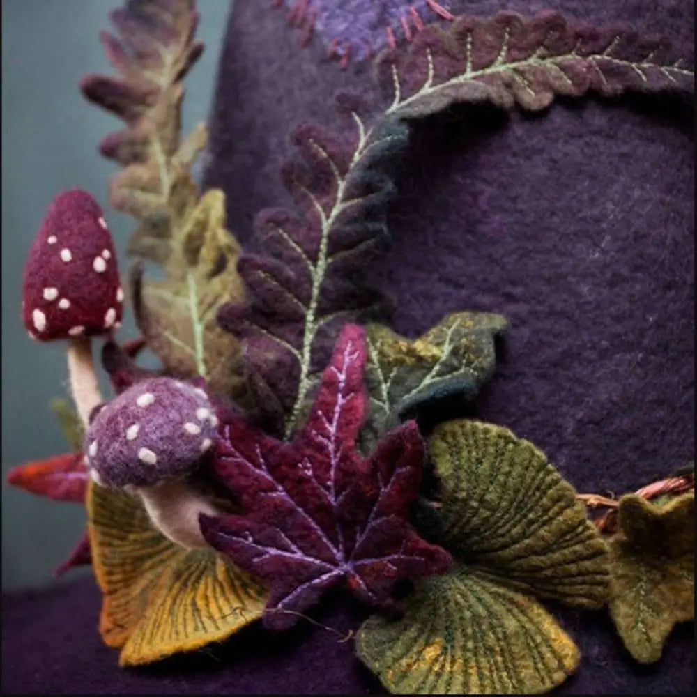 Masquerade Props Halloween Party Wide Brim Fashion Felt Witch Hats Magic - product image 3