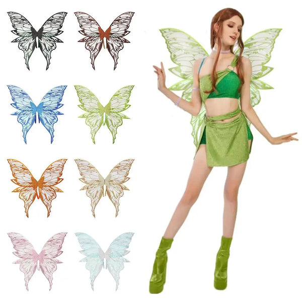 1PC Adults Fairy Wings Girls Sparkling Angel Wings Butterfly Costume Wings Costume