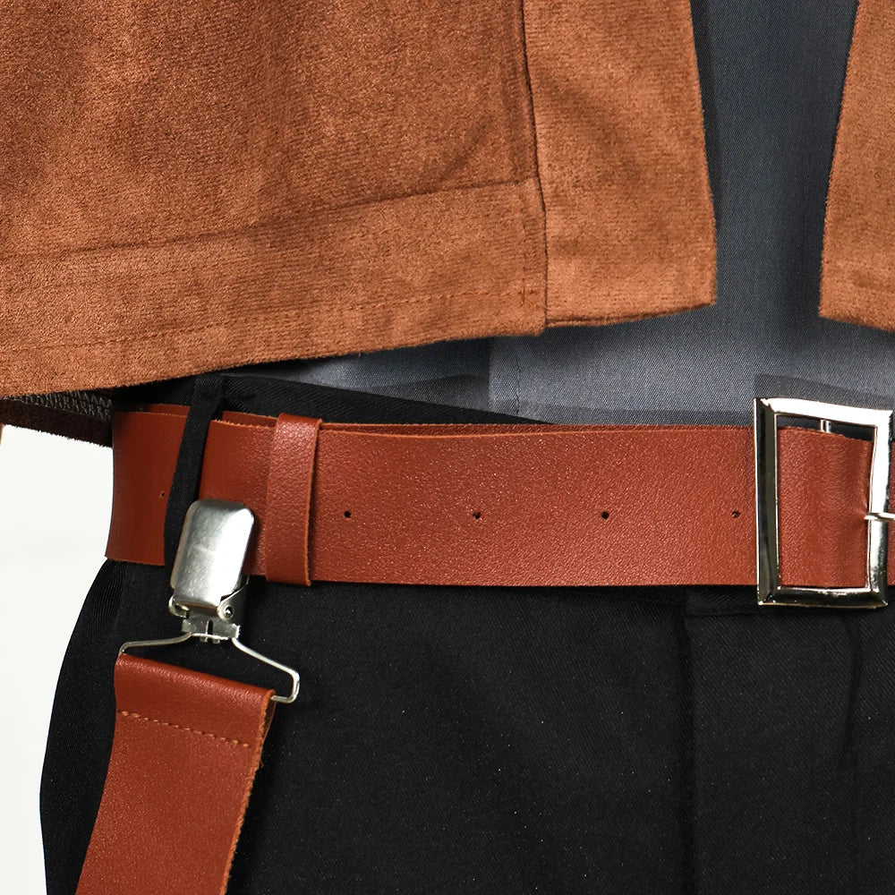 Han Costume for Men Solo Belt Movie Space Battle Man Costume Halloween Adult Male Outfits - Only Belt / XL