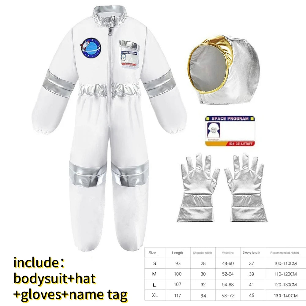 Boy'S Space Suits Astronaut Costume For Kids Cosplay Girl Space Performance Astronaut Spaceman