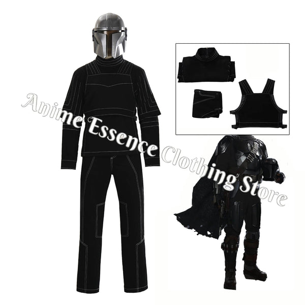 Armored Galaxy Bounty Hunter Vest Pants Cloak Halloween Costume