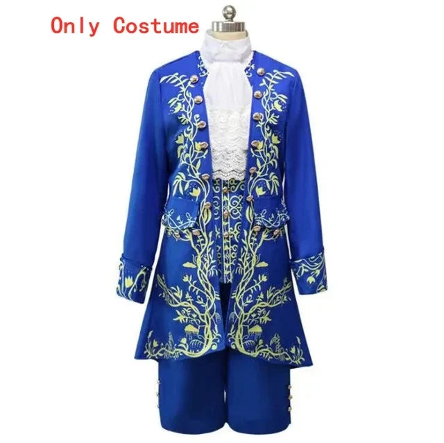 Anime Beauty and Beast Costume Adults Prince Adam Cosplay Dress Costume Uniform Mask for Men Halloween Clothes - product image 11