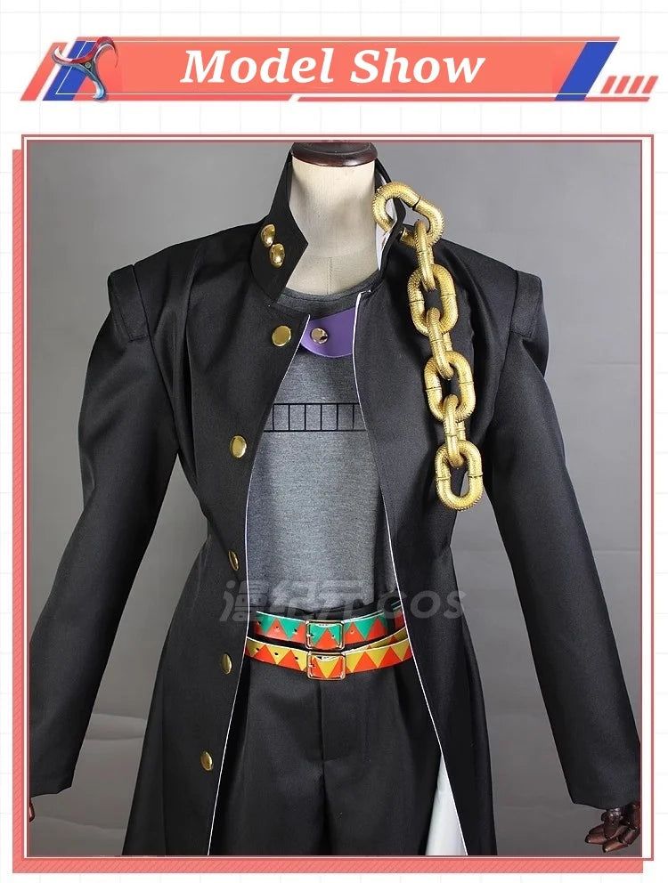 Animation Kujo Jotaro Hat Unisex Halloween Costume - Only coat and hat / XXL