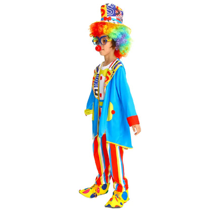 Halloween Kids Performance Clown Suit Kids Costume Clown Outfit No Wig Shoes - ZA-013 / S(100-110cm)