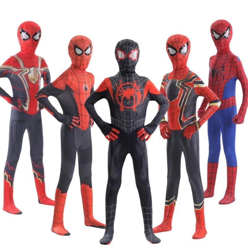 Miles Morales-Inspired Spider Superhero Costume – Kids & Adults