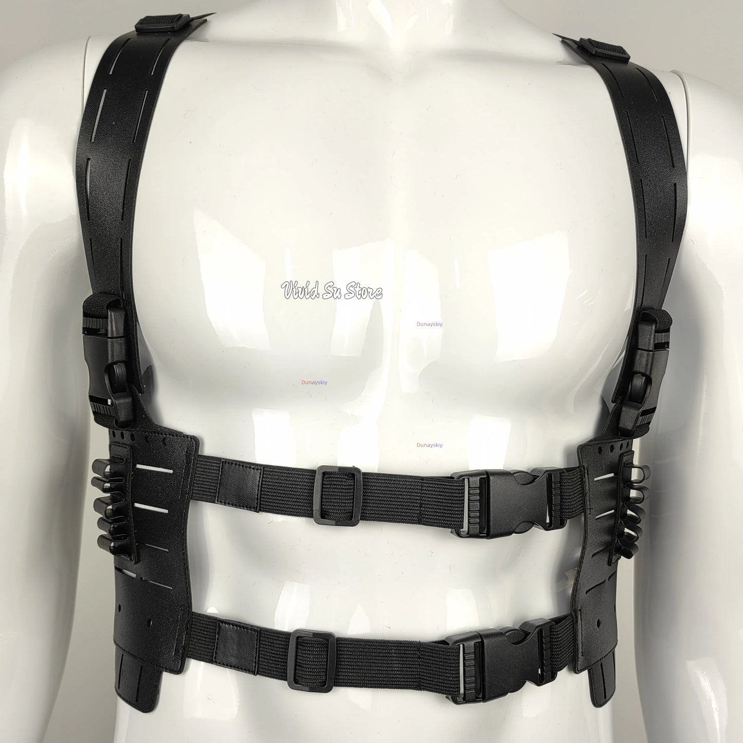 Residenttttt Evil Requiem Leon S for Halloween Costume and Kennedy Tactical Harness - badge / ADULT L